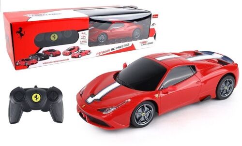 TURBO CHALLENGE - Ferrari 458 Speciale - RC Prestige - 095608 - Voiture Télécommandée - Rouge - 1/24 - Piles Non Incluses - Plastique - À Partir de 6 ans
