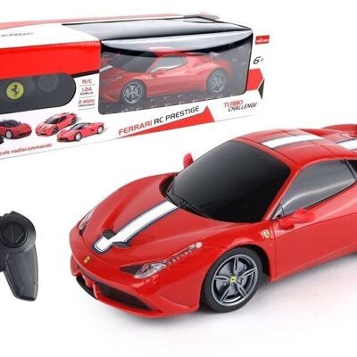 TURBO CHALLENGE - Ferrari 458 Speciale - RC Prestige - 095608 - Voiture Télécommandée - Rouge - 1/24 - Piles Non Incluses - Plastique - À Partir de 6 ans