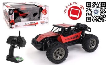 TURBO CHALLENGE - Buggy Adventure - Elite - 094862LR - Voiture Télécommandée - Rouge - 1/14 - Prêt à Rouler - Batterie Rechargeable et Piles incluses - Métal - À Partir de 8 ans 1