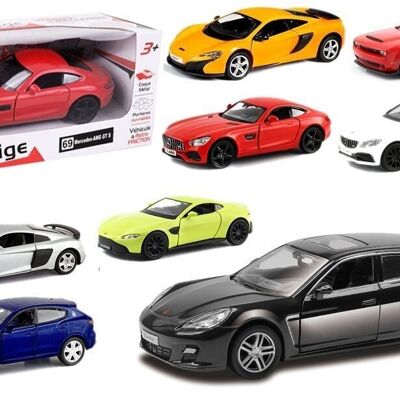 TURBO CHALLENGE - Voiture Licence - Die Cast - 029000 - 1/32 - Voiture Rétro-Friction - Modèle Aléatoire - Métal - Jouet Enfant - Cadeau- À Partir de 3 ans