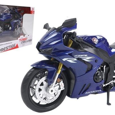 TURBO CHALLENGE - Moto Honda CBR1000RR-R - Die Cast - 029924 - 1/12 - Véhicule Roues Libres - Bleu - Métal - Jouet Enfant - Cadeau - À Partir de 3 ans