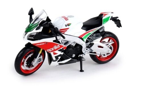 TURBO CHALLENGE - Moto Aprilia SV4 1000 RR - Die Cast - 029930 - 1/12 - Véhicule Roues Libres - Rouge - Métal - Jouet Enfant - Cadeau - À Partir de 3 ans