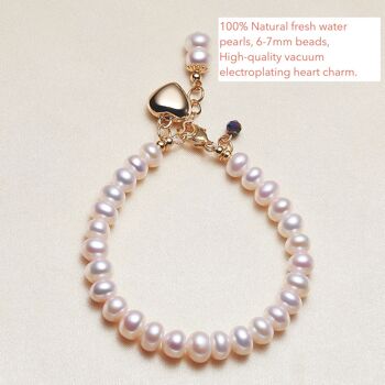 Bracelet fait main en perles d'eau douce au design intemporel 4