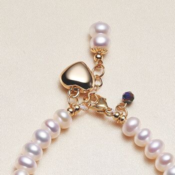 Bracelet fait main en perles d'eau douce au design intemporel 5