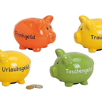 Ceramic pig money box