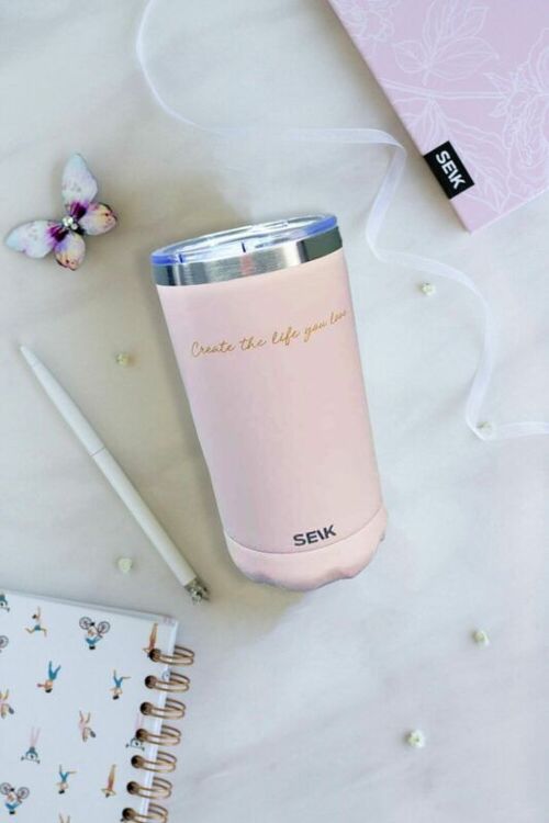 Thermos /coffee cup - create the life you love 350ml