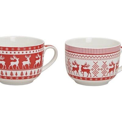 Jumbo mug elk made of porcelain