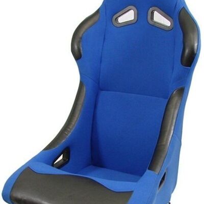 Sports chair upholstered in blue