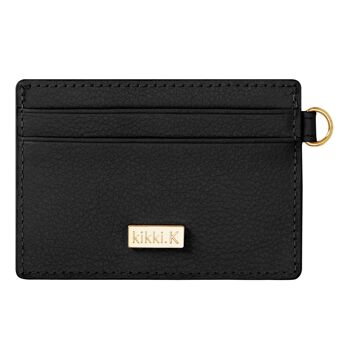 PORTE-CARTES EN CUIR JET NOIR: ÉDITION SIGNATURE 1