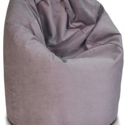 Pouf 110cm tissu gris clair