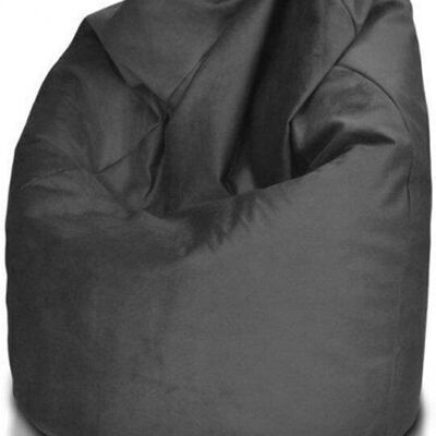 Poltrona sacco 110 cm in tessuto grigio