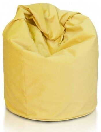 Pouf 110cm tissu jaune