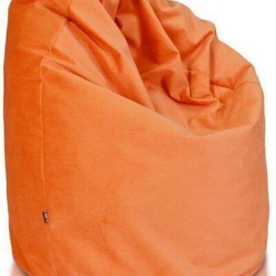 Sitzsack 110 cm aus orangefarbenem Stoff