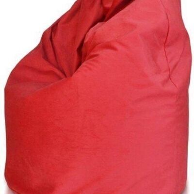 Poltrona sacco 110 cm in tessuto rosso