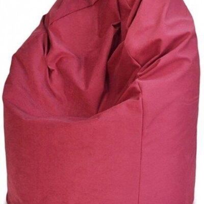 Poltrona sacco 110 cm in tessuto rosa scuro