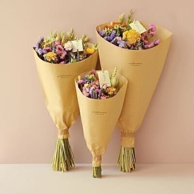 Bouquet primaverile - Fiori secchi - Bouquet di campo - Multi