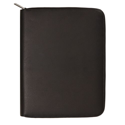 A4 leather compendium jet black: signature edition