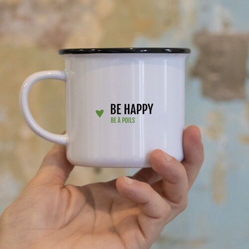 Mug Be happy, be à poils