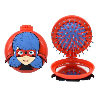 Miraculous brosse à cheveux avec  mirroir