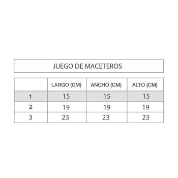 JUEGO DE 3 MACETEROS FIBRA NATUREL HH287372 2
