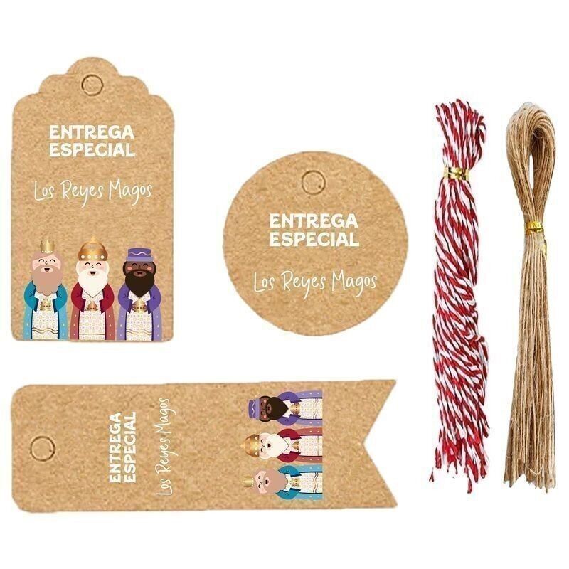 WEIHNACHTEN - SPIEL ZUM UMSCHLAGEN VON GESCHENKEN, 25 TEILE, REYES MAGOS HH304189