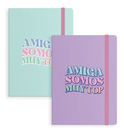 LIBRETA CON GOMA L AMIGAS 2M HH2663962