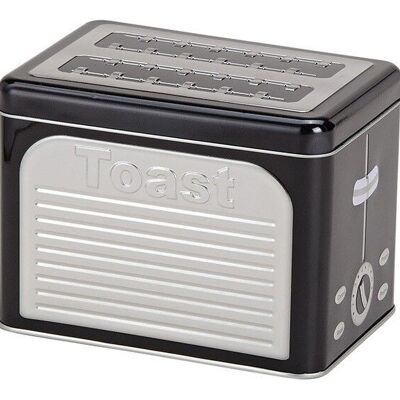 Can toaster 3D embossed pattern made of metal black / red 2-assorted