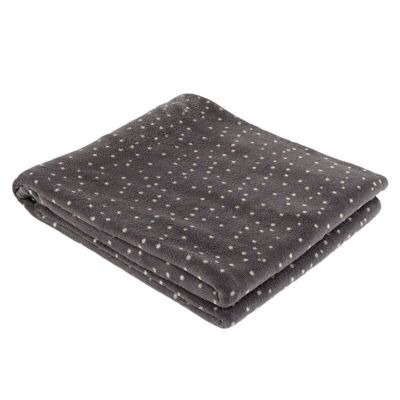 MANTA 125X150 MICROFIBRA TOPOS GRIS HH306925
