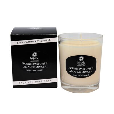 Almond Mimosa scented candle +/- 35 hours