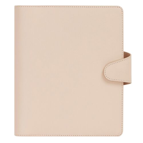 A5 leather personal planner almond: signature edition