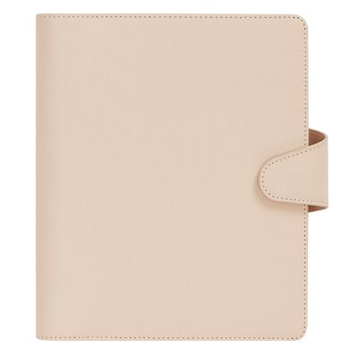 A5 leather personal planner almond: signature edition