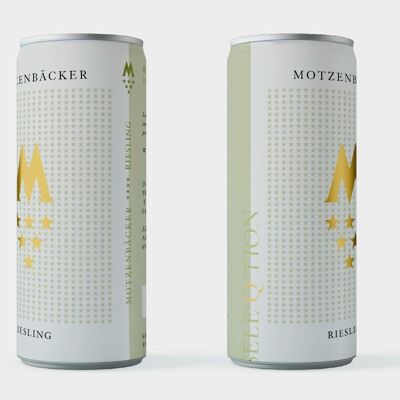 Pack of 3 SELEQTION x Motzenbäcker Riesling - wine in cans (250ml)