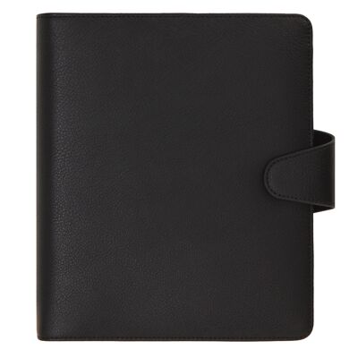 AGENDA PERSONALE IN PELLE A5 JET BLACK: SIGNATURE EDITION