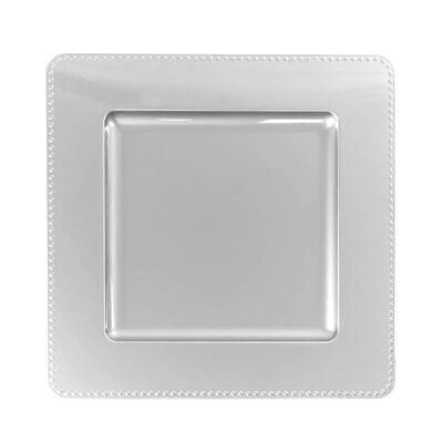 NAVIDAD - PLATO DECORATIVO PLATA HH2466337