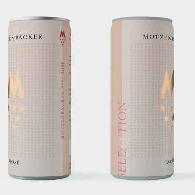 Confezione da 3 SELEQTION x Motzenbäcker Vino rosato in lattina (250ml)