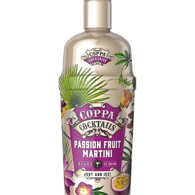 Passionfruit Martin Premium trinkfertige Coppa-Cocktails – 700 ml