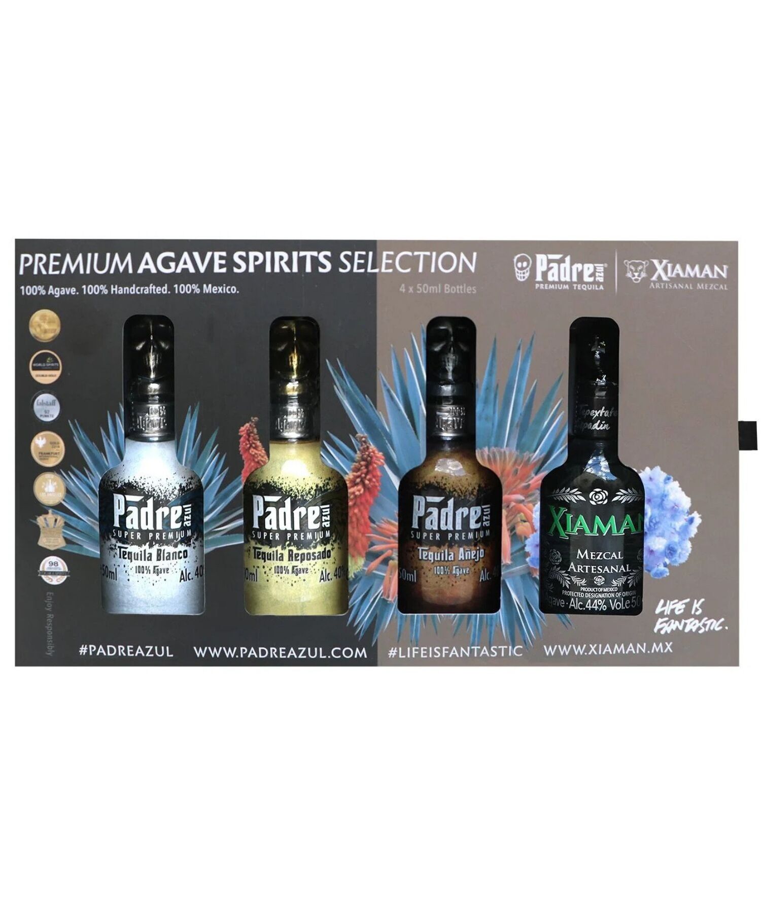 SELEZIONE PREMIUM DI SPIRITI DI AGAVE - SET DEGUSTAZIONE - PACK DA (50ML