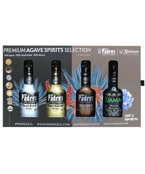 PREMIUM AGAVE SPIRITS SELECTION - TASTING SET - PACK OF (50ML