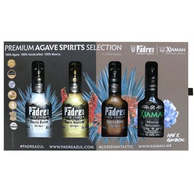 Premium-Agaven-Spirituosen-Auswahl – Probierset – Packung mit (50 ml).