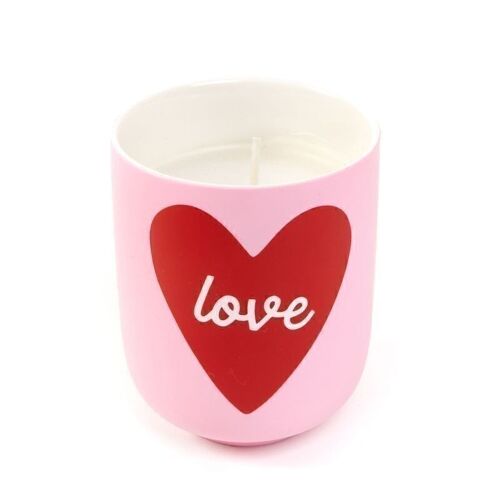 VELA EN VASO CON AROMA AMOR HH3054107