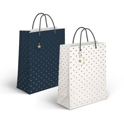 NAVIDAD - BOLSA PAPEL M ESTRELLAS 2C HH2185365