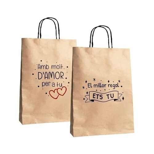 BOLSA PAPEL S MENSAJE CRAFT CATALA 2M HH2185559