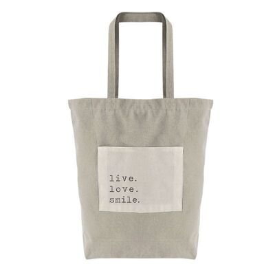 BOLSA ALGODON BOLSILLO GRIS HH2827259