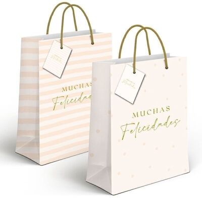 BOLSA PAPEL L FELICIDADES 2M HH2185528