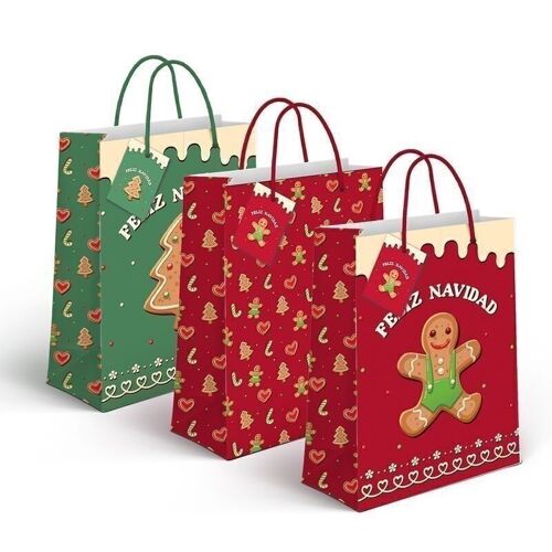 NAVIDAD - BOLSA PAPEL L SWEET CHRISTMAS 3M HH2185550