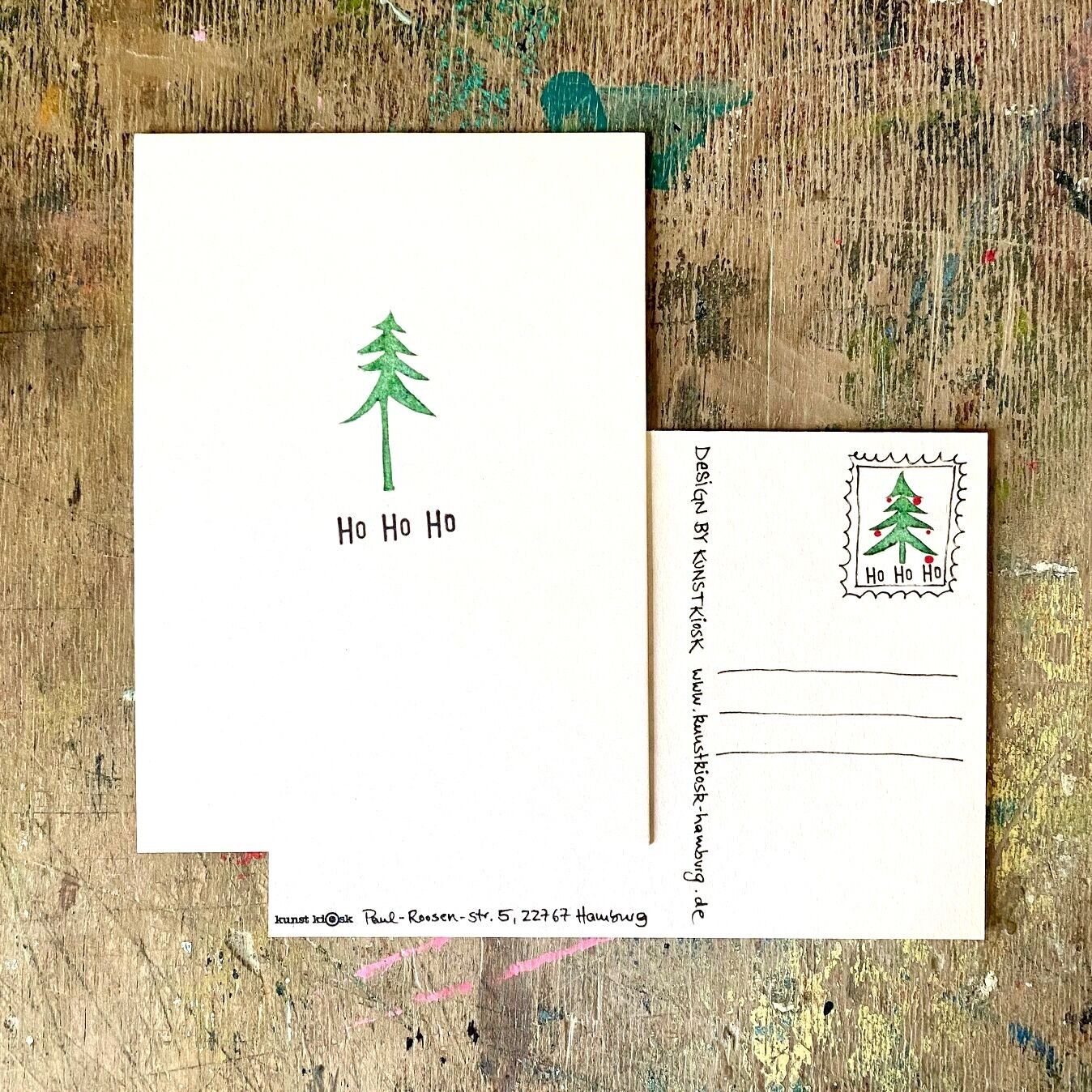 Divertente biglietto di Natale "Abete HoHoHO"