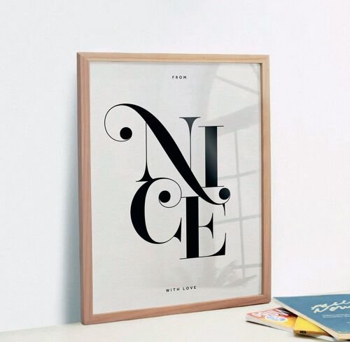 From Nice with love | Affiche graphique