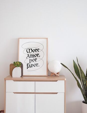 More amor por favor | Affiche graphique et romantique 4