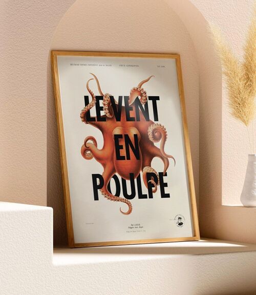 Affiche graphique · Le vent en poulpe