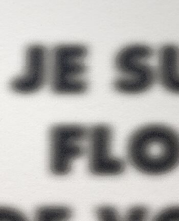 Je suis flou de vous | Affiche graphique 2